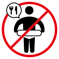 プール以外の場所は水着のまま利用禁止のアイコン