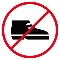 土足厳禁のアイコン