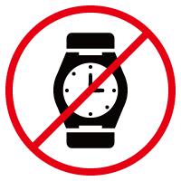 腕時計着用禁止