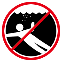 潜水/潜行は禁止