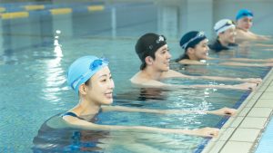 腰痛ケアアクアの様子