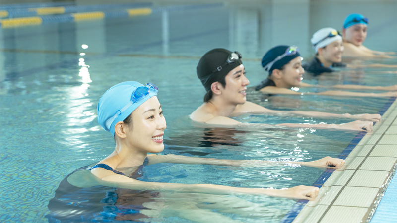 腰痛ケアアクアの様子