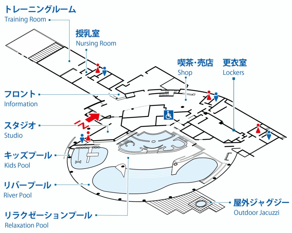1Fのフロアマップ