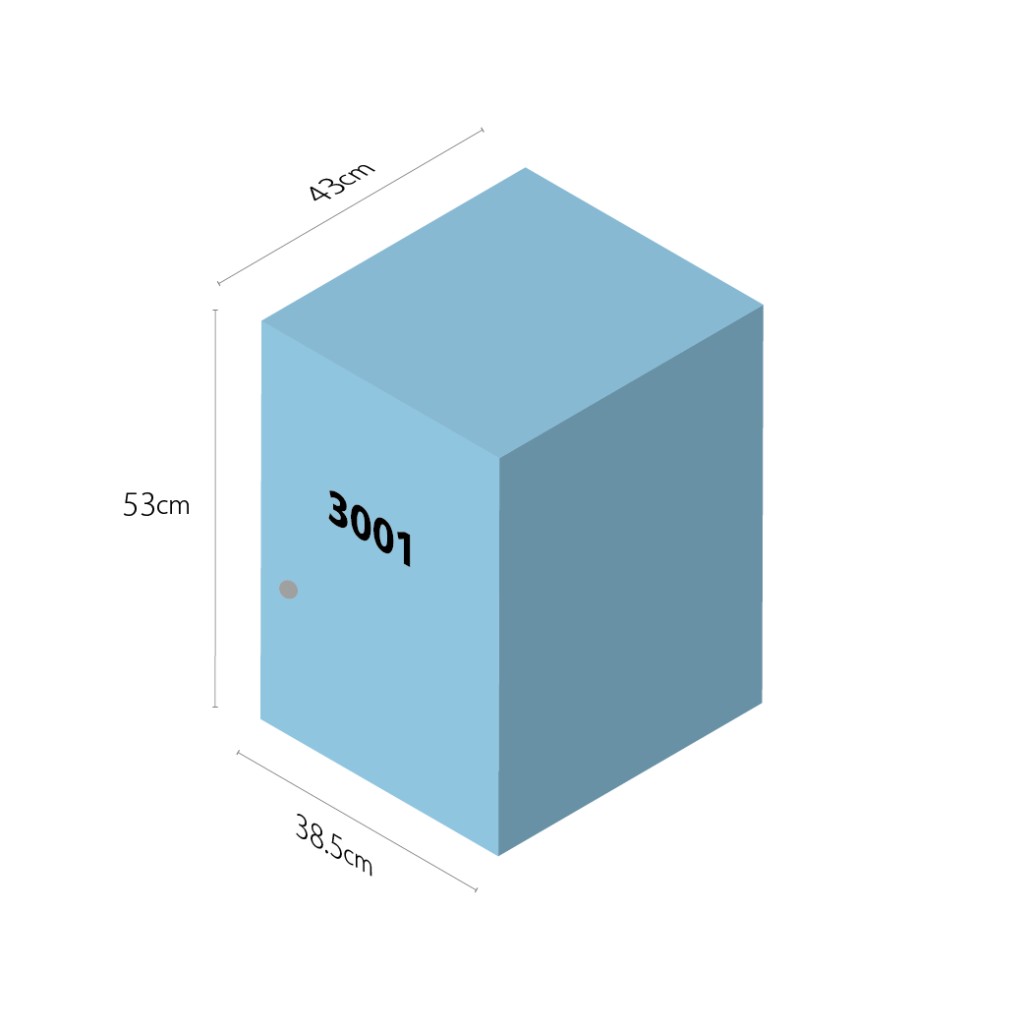 多目的更衣室用ロッカーの図